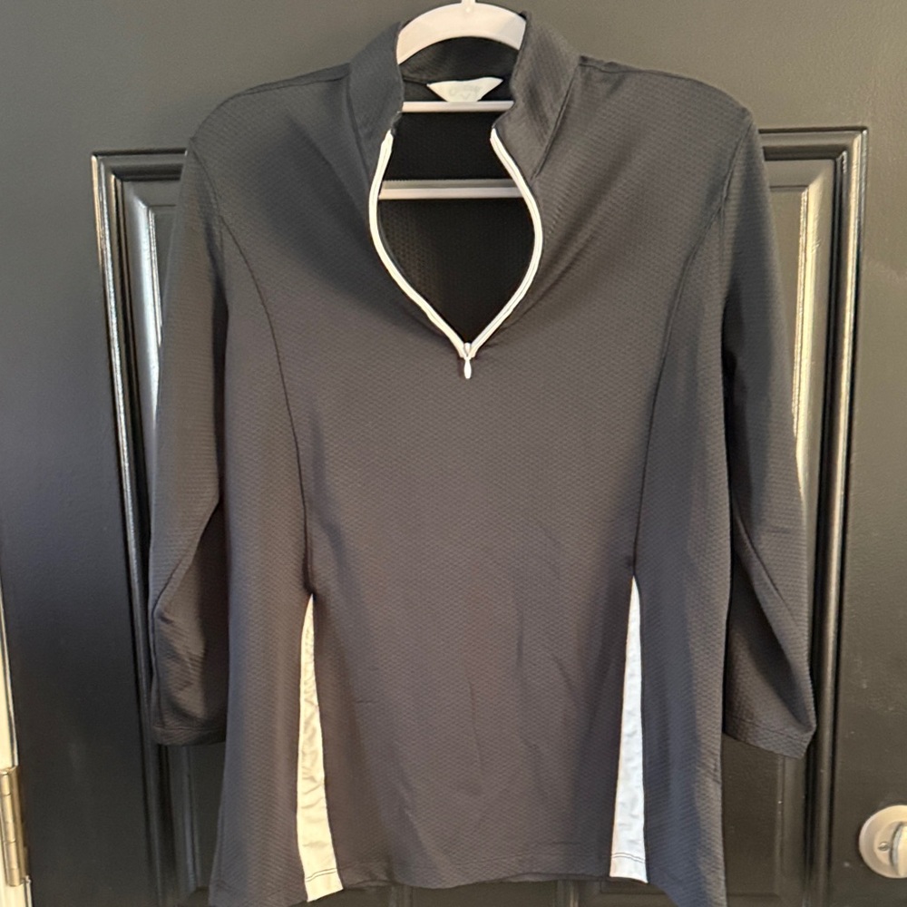 Callaway Black Pullover 1/4 zip with White Accents